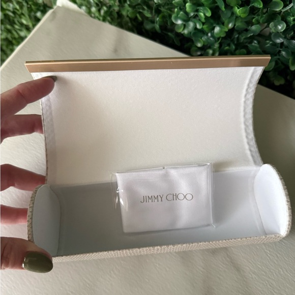 Jimmy Choo Sunglasses or Eyeglass Case & Dustcloth - Picture 2 of 2